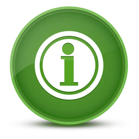 Info luxurious glossy green round button abstract illustrationの写真素材