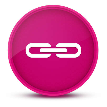 Link luxurious glossy pink round button abstract illustrationの写真素材