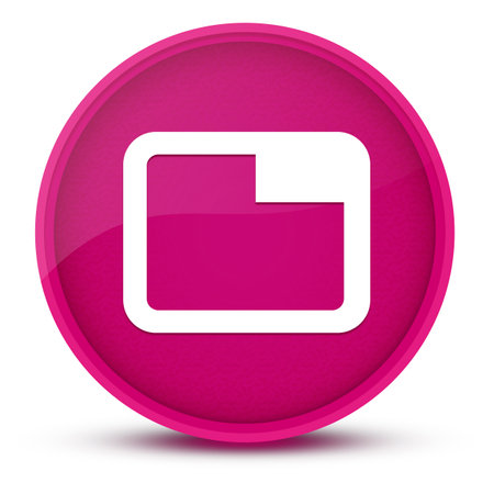 Tab luxurious glossy pink round button abstract illustrationの写真素材