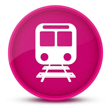 Train luxurious glossy pink round button abstract illustrationの写真素材