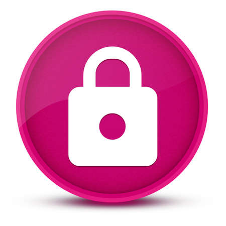 https luxurious glossy pink round button abstract illustrationの写真素材
