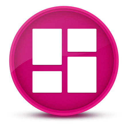 Dashboard luxurious glossy pink round button abstract illustrationの写真素材