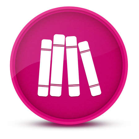 Book library luxurious glossy pink round button abstract illustrationの写真素材