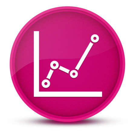 Chart luxurious glossy pink round button abstract illustrationの写真素材