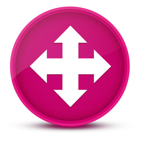 Move luxurious glossy pink round button abstract illustrationの写真素材