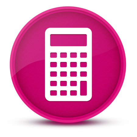 Calculator luxurious glossy pink round button abstract illustrationの写真素材