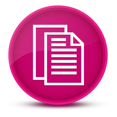 Document pages luxurious glossy pink round button abstract illustrationの写真素材