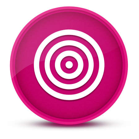 Target luxurious glossy pink round button abstract illustrationの写真素材