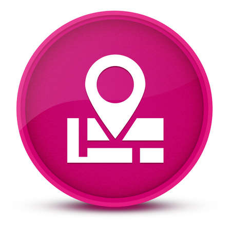 Address luxurious glossy pink round button abstract illustrationの写真素材