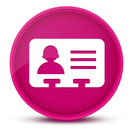 Id card luxurious glossy pink round button abstract illustrationの写真素材
