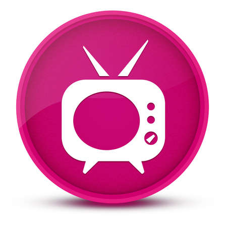 Telivision luxurious glossy pink round button abstract illustrationの写真素材