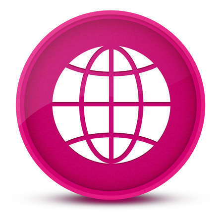 Website luxurious glossy pink round button abstract illustrationの写真素材