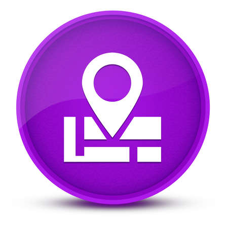 Address luxurious glossy purple round button abstract illustrationの写真素材