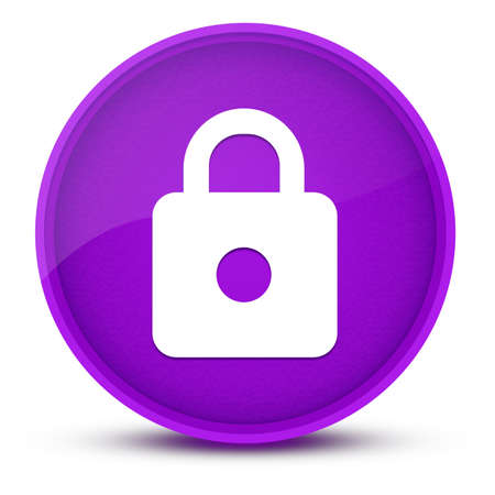 https luxurious glossy purple round button abstract illustrationの写真素材