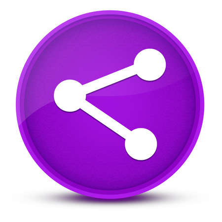 Social media link luxurious glossy purple round button abstract illustrationの写真素材