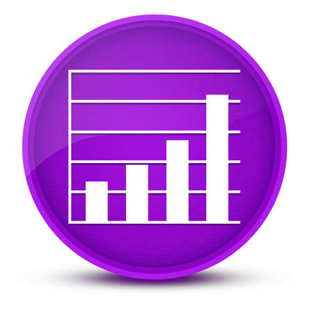 Analysis luxurious glossy purple round button abstract illustrationの写真素材