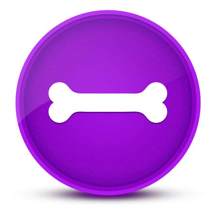 Bone luxurious glossy purple round button abstract illustrationの写真素材