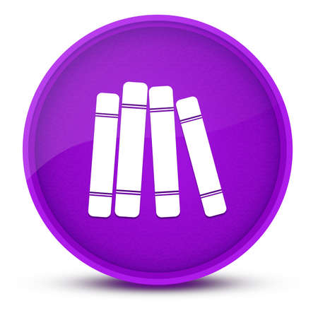 Book library luxurious glossy purple round button abstract illustrationの写真素材