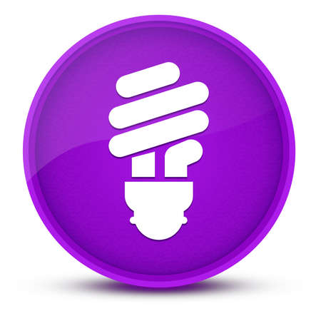 Helpful tips bulb luxurious glossy purple round button abstract illustrationの写真素材