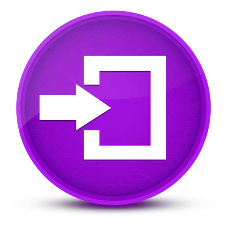 Login luxurious glossy purple round button abstract illustrationの写真素材