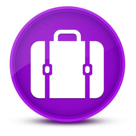 Bag luxurious glossy purple round button abstract illustrationの写真素材
