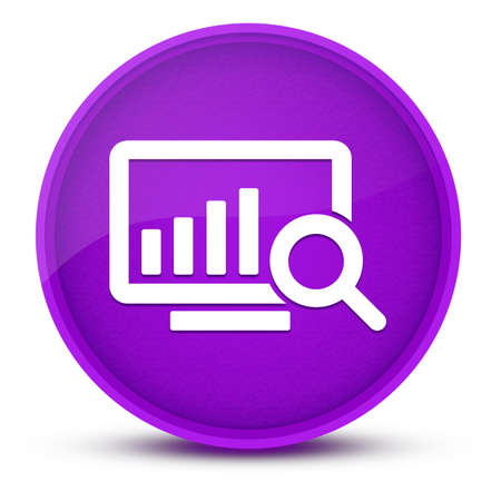 Chart luxurious glossy purple round button abstract illustrationの写真素材