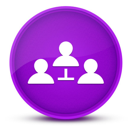 Communication concept luxurious glossy purple round button abstract illustrationの写真素材