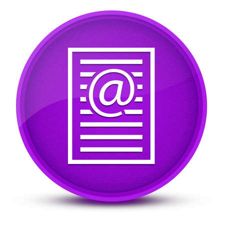 Email address page luxurious glossy purple round button abstract illustrationの写真素材