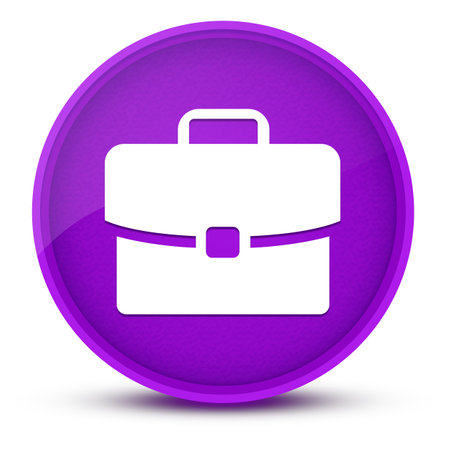 Work experience luxurious glossy purple round button abstract illustrationの写真素材