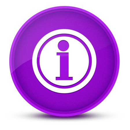 Info luxurious glossy purple round button abstract illustrationの写真素材