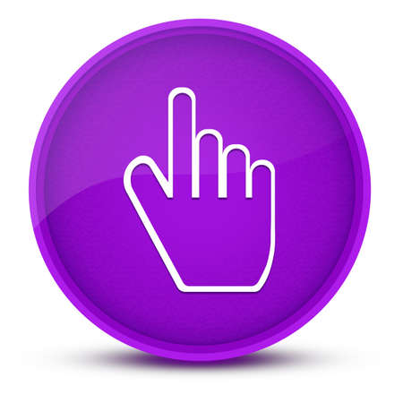 Tips luxurious glossy purple round button abstract illustrationの写真素材