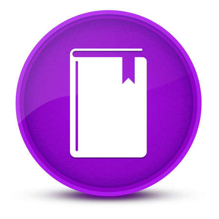 Book luxurious glossy purple round button abstract illustrationの写真素材