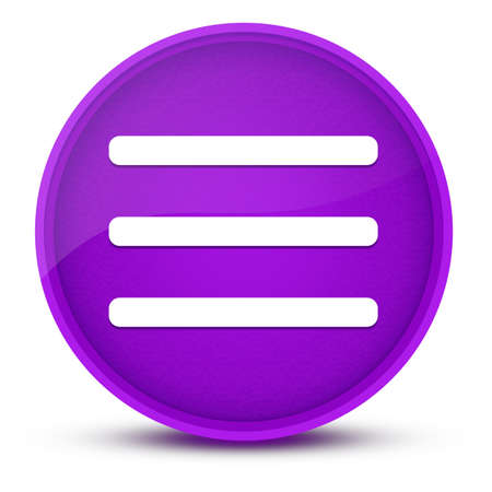 Hamburger menu bar luxurious glossy purple round button abstract illustrationの写真素材