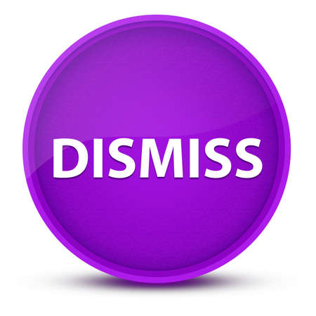 Dismiss luxurious glossy purple round button abstract illustrationの写真素材