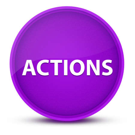 Actions luxurious glossy purple round button abstract illustrationの写真素材