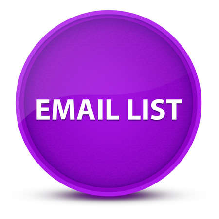 Email List luxurious glossy purple round button abstract illustrationの写真素材