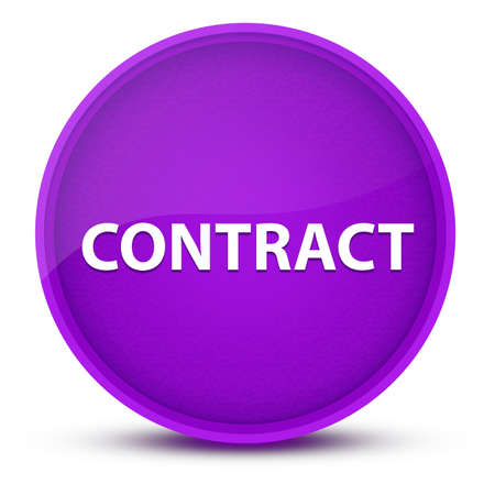 Contract luxurious glossy purple round button abstract illustrationの写真素材