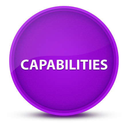 Capabilities luxurious glossy purple round button abstract illustrationの写真素材