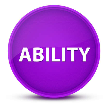 Ability luxurious glossy purple round button abstract illustrationの写真素材