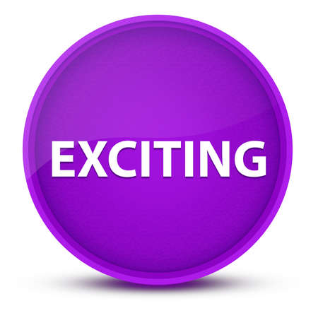 Exciting luxurious glossy purple round button abstract illustrationの写真素材
