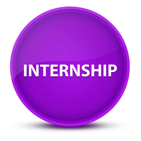 Internship luxurious glossy purple round button abstract illustrationの写真素材