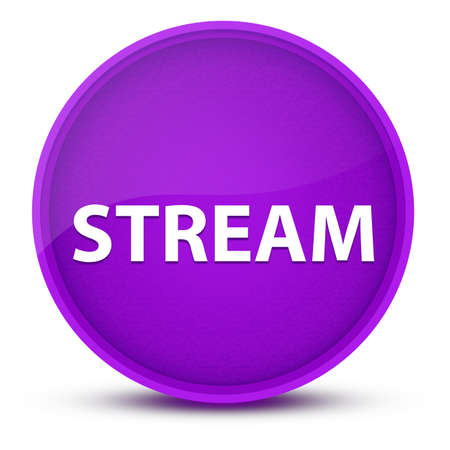 Stream luxurious glossy purple round button abstract illustrationの写真素材