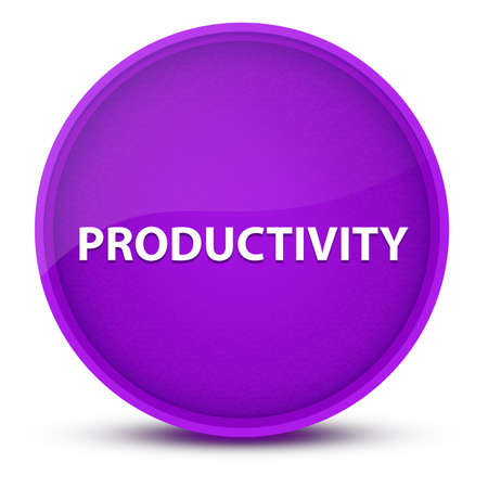 Productivity luxurious glossy purple round button abstract illustrationの写真素材