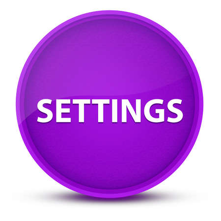 Settings luxurious glossy purple round button abstract illustrationの写真素材