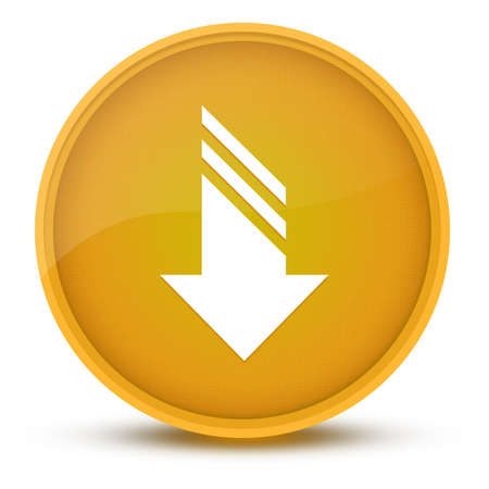 Download luxurious glossy yellow round button abstract illustrationの写真素材