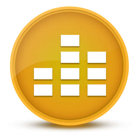 Equalizer luxurious glossy yellow round button abstract illustrationの写真素材