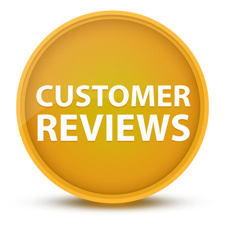 Customer Reviews luxurious glossy yellow round button abstract illustrationの写真素材