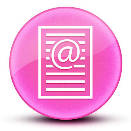 Email address page eyeball glossy elegant pink round button abstract illustrationの写真素材