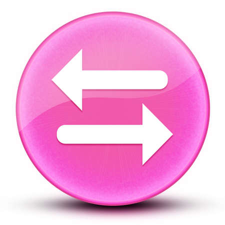 Transfer arrow eyeball glossy elegant pink round button abstract illustrationの写真素材