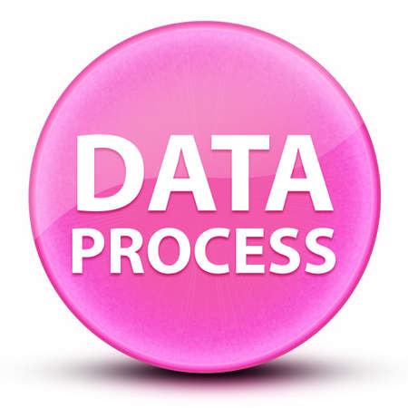 Data Process eyeball glossy elegant pink round button abstract illustrationの写真素材